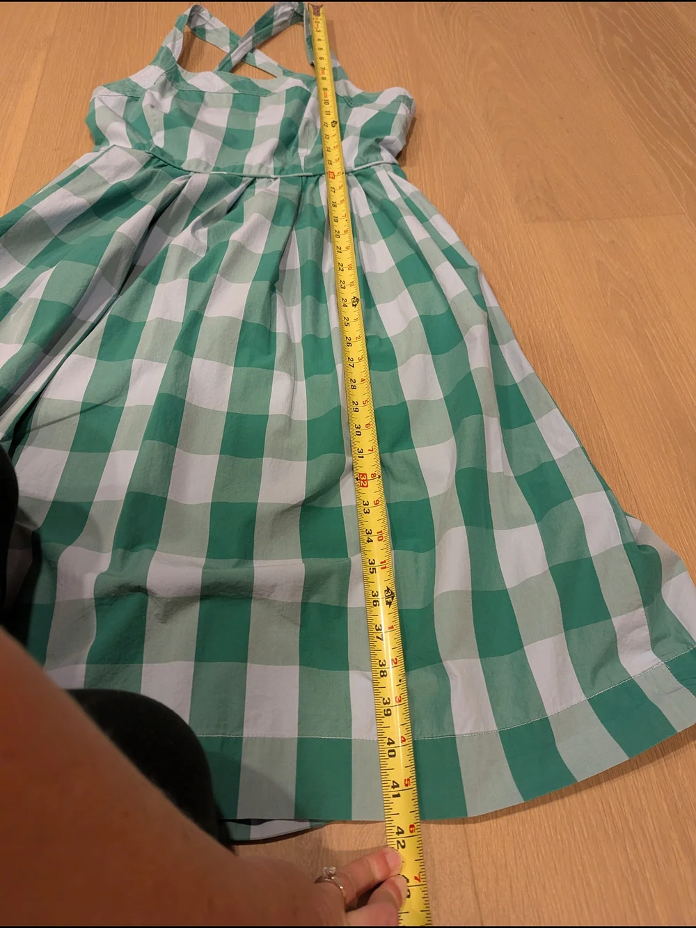 Green and Blue Gingham Sundress